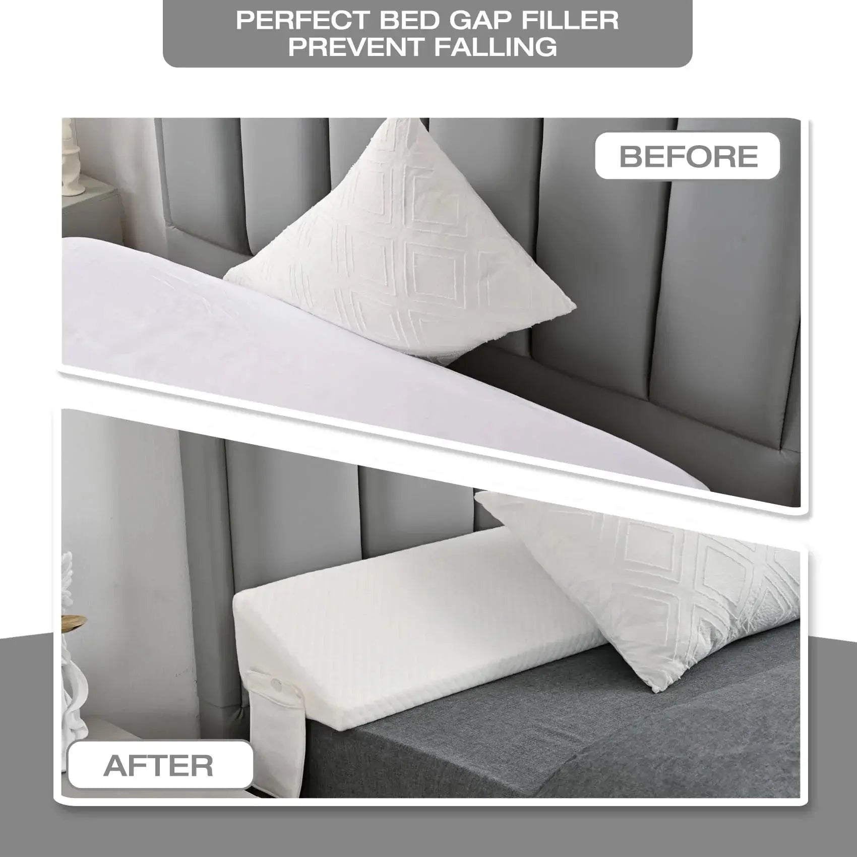 Velmesta Mattress Gap Wedge Pillow