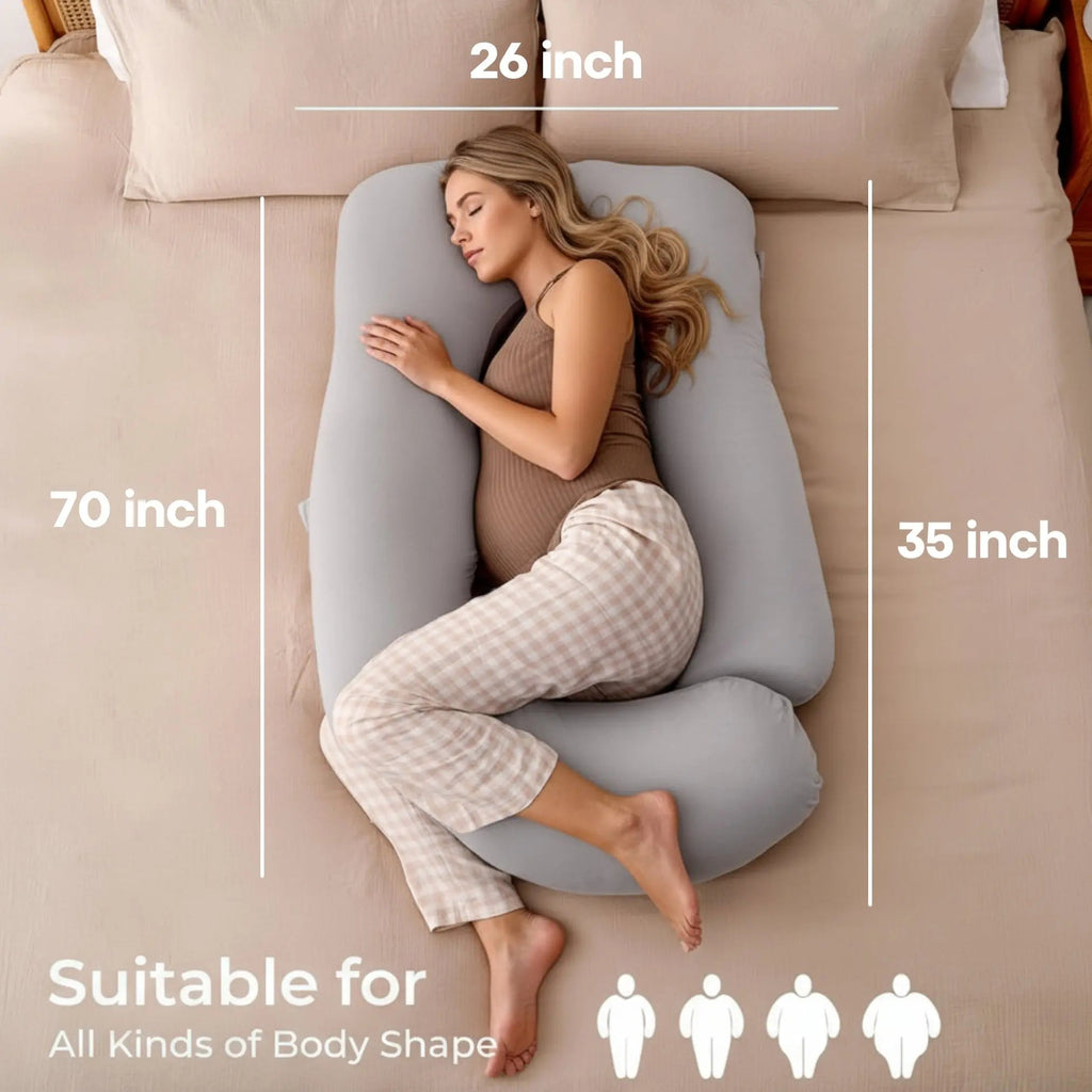 Velmesta Cooling Full Body Pregnancy Pillow