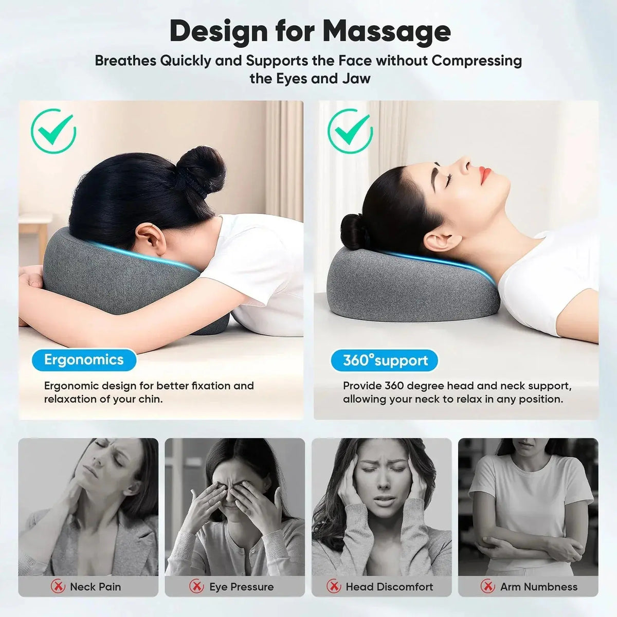 Velmesta Ventilated Face Down Pillow