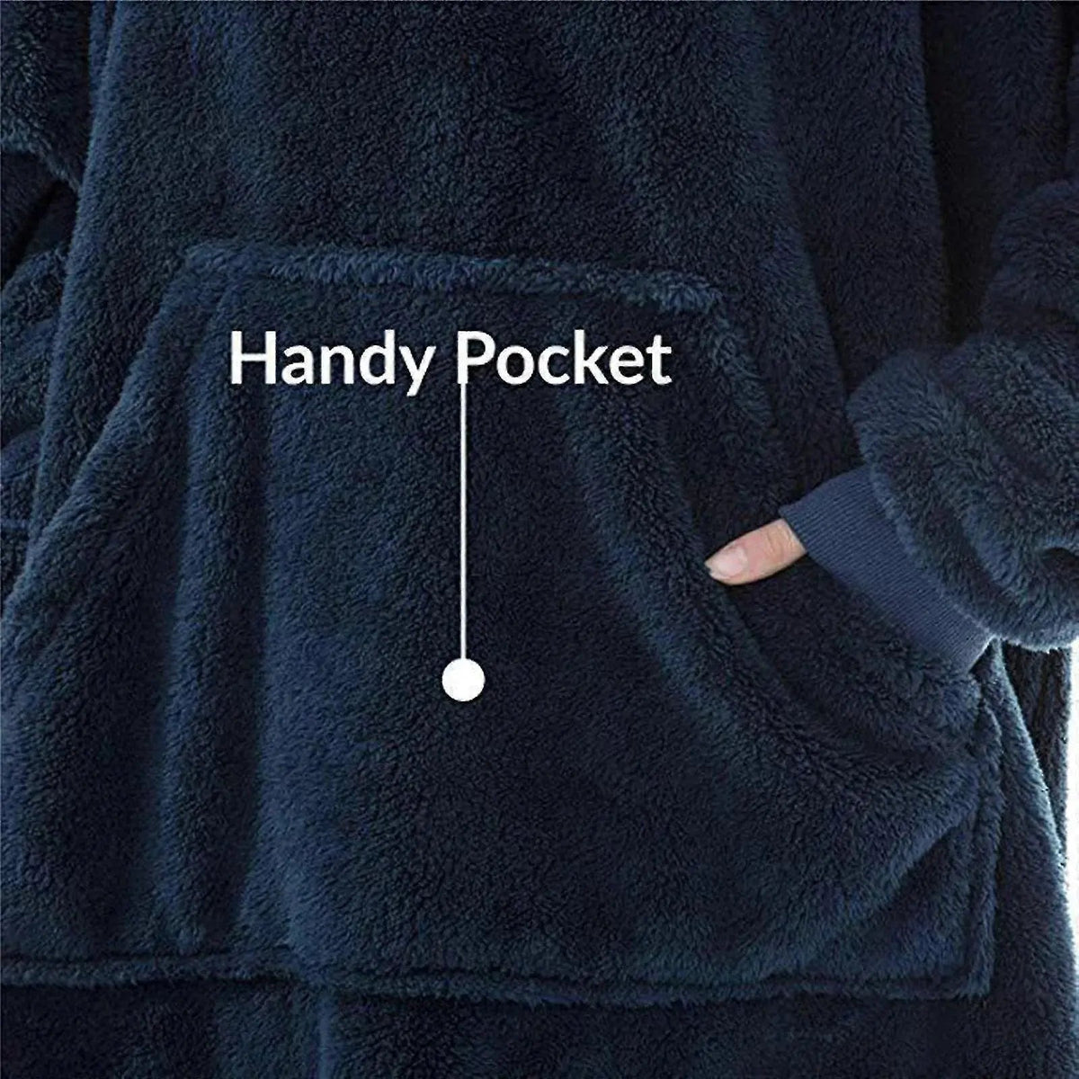 Velmesta Oversized Double Fleece Blanket Hoodie view 14