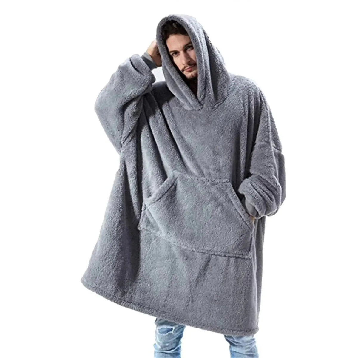 Velmesta Oversized Double Fleece Blanket Hoodie view 7