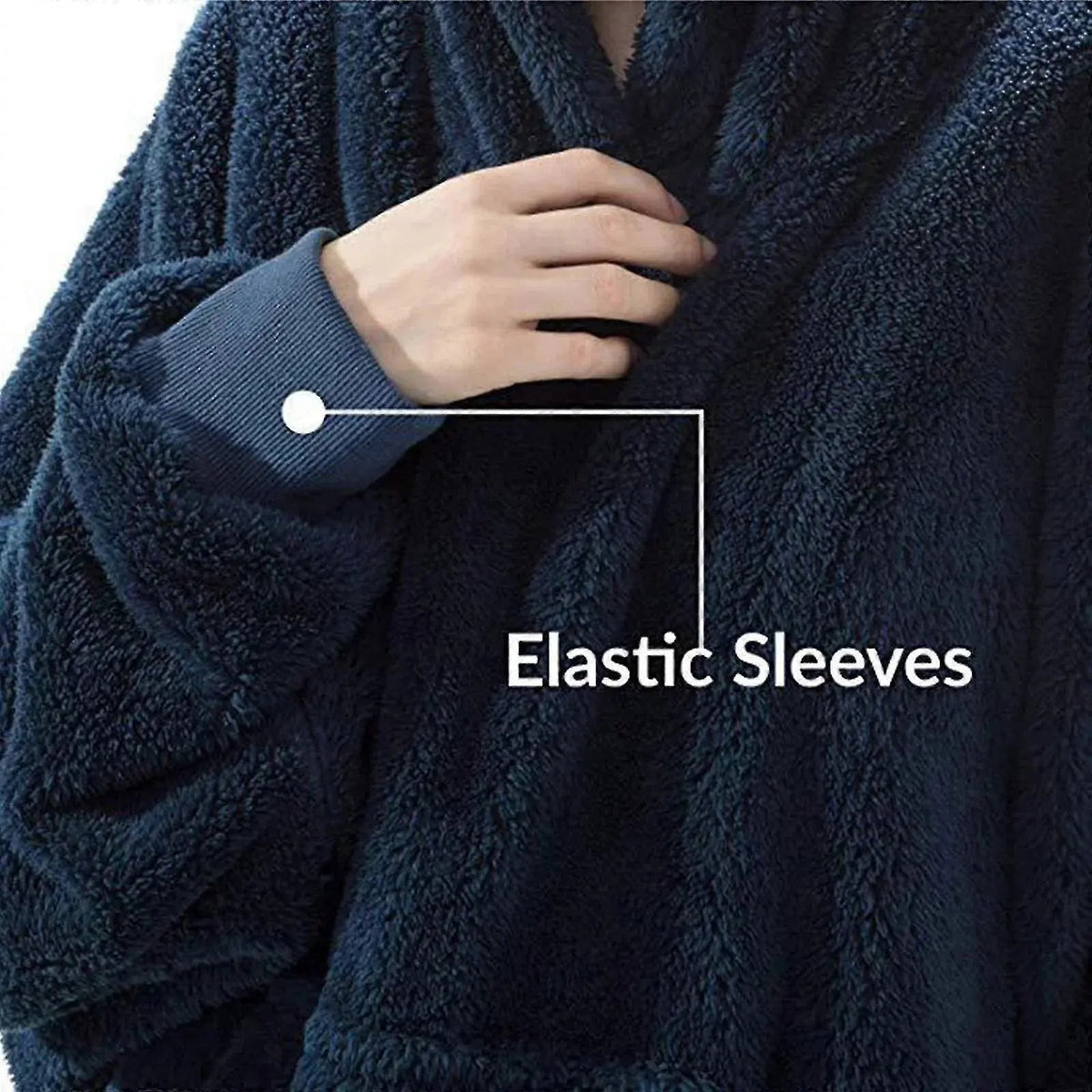 Velmesta Oversized Double Fleece Blanket Hoodie view 13