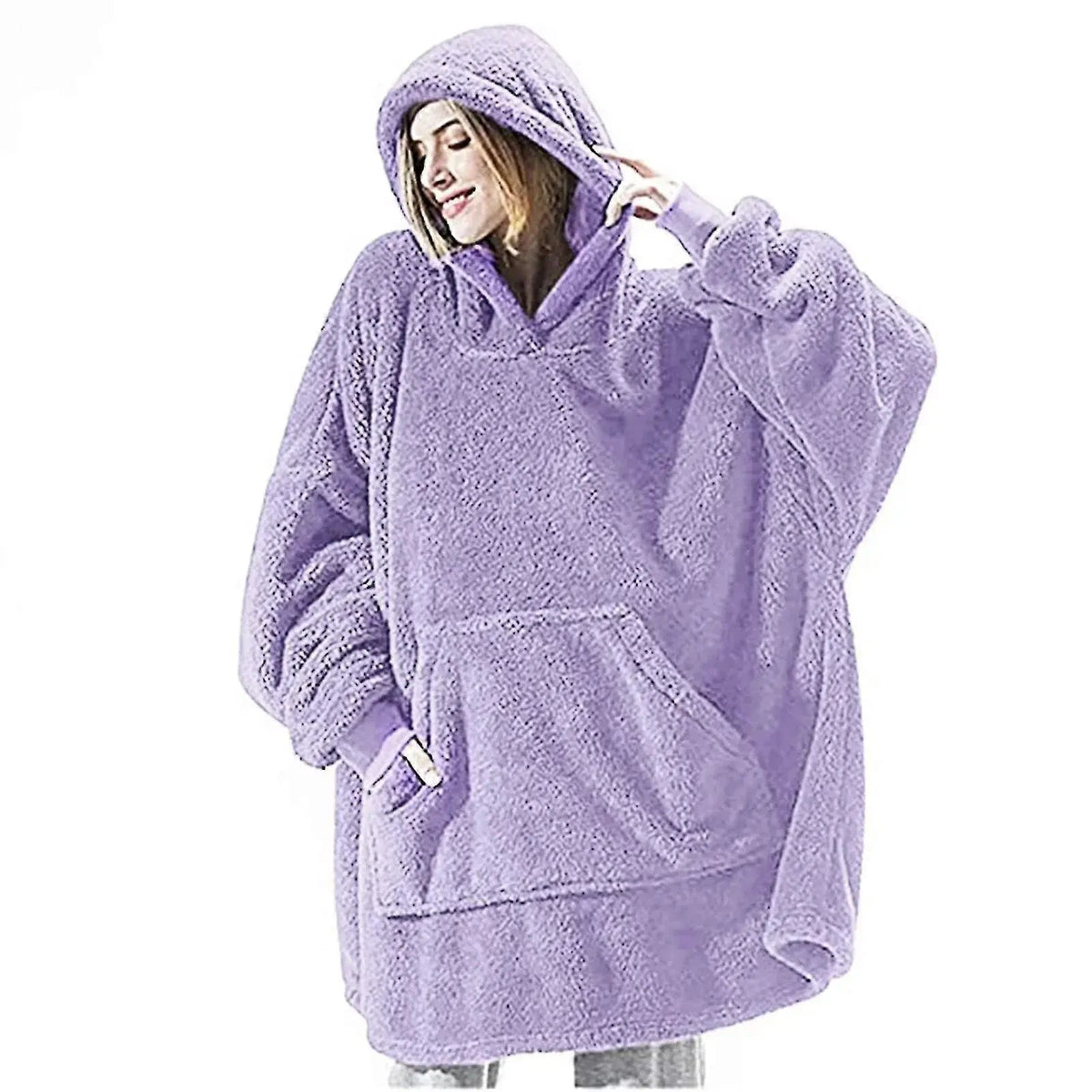 Velmesta Oversized Double Fleece Blanket Hoodie view 9