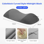 Velmesta Contoured Memory Foam Lumbar Cushion