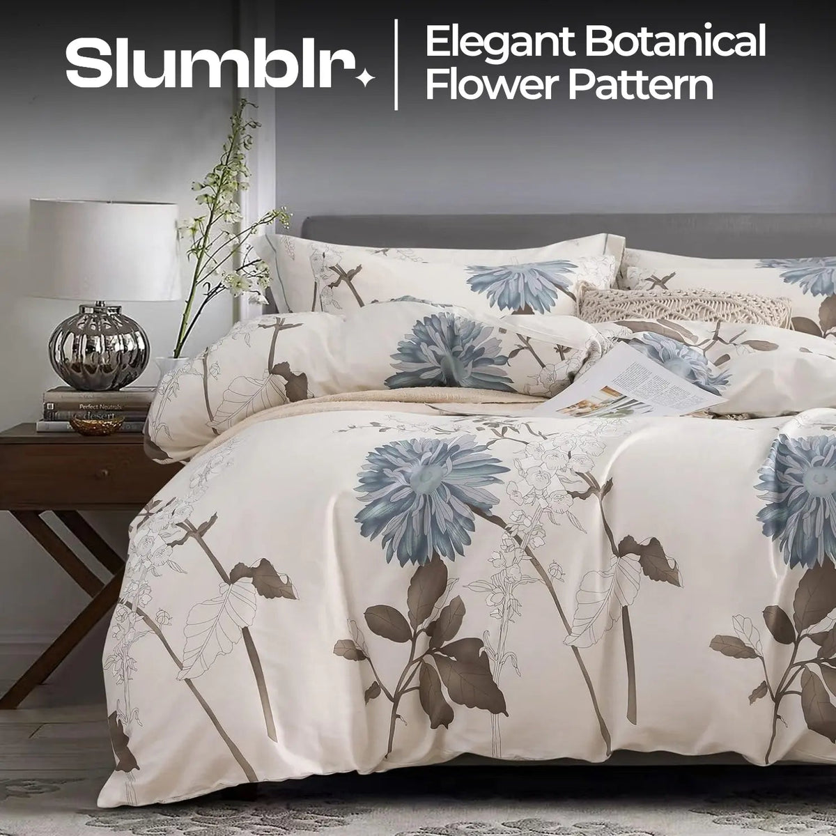Velmesta Botanical Cotton Bedding Set