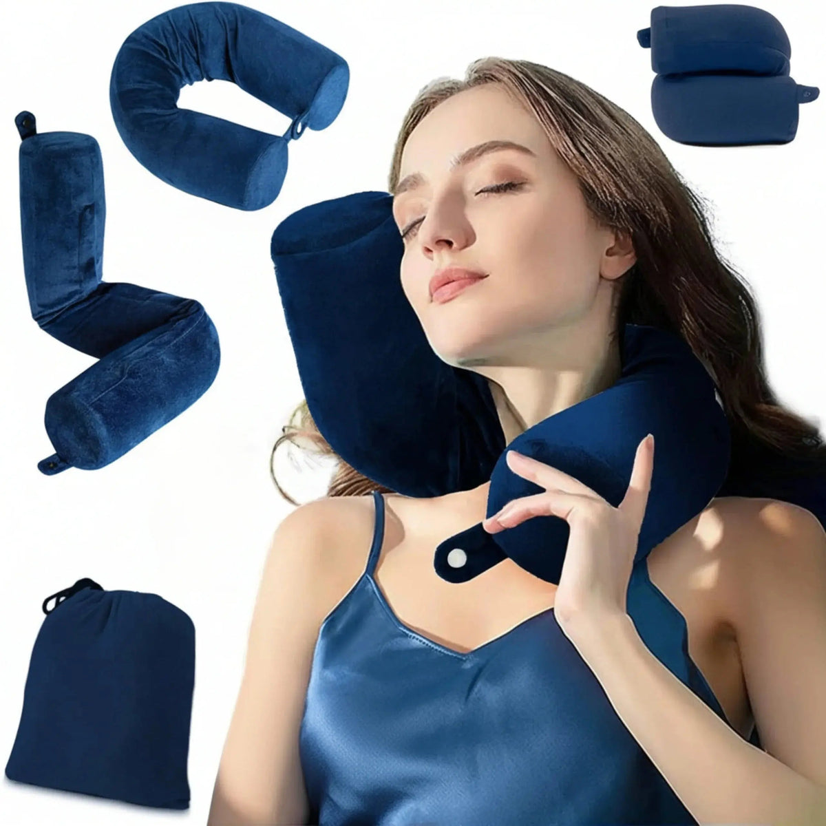Velmesta Bendable Memory Foam Travel Neck Pillow
