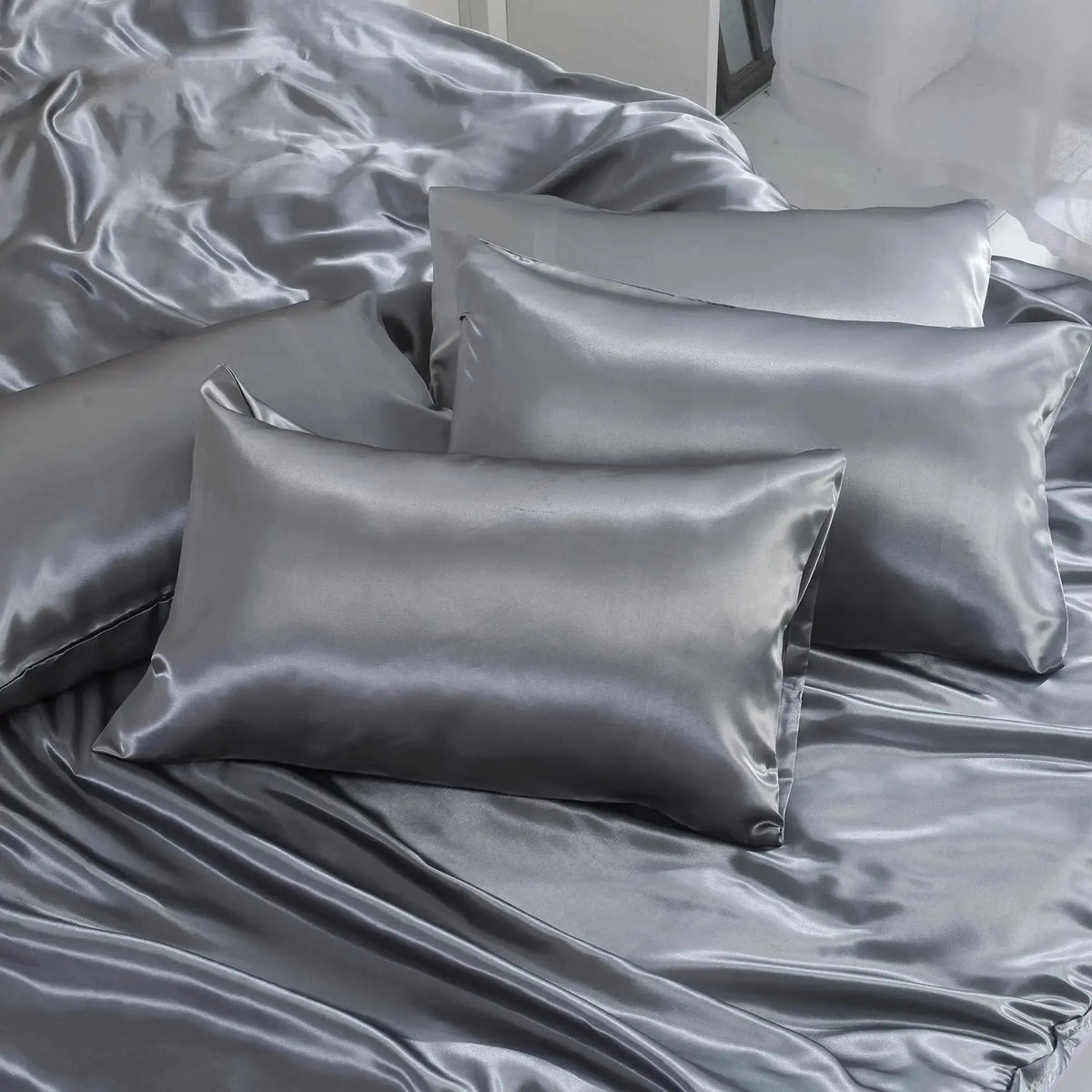 Velmesta Satin Silk Bedding Set