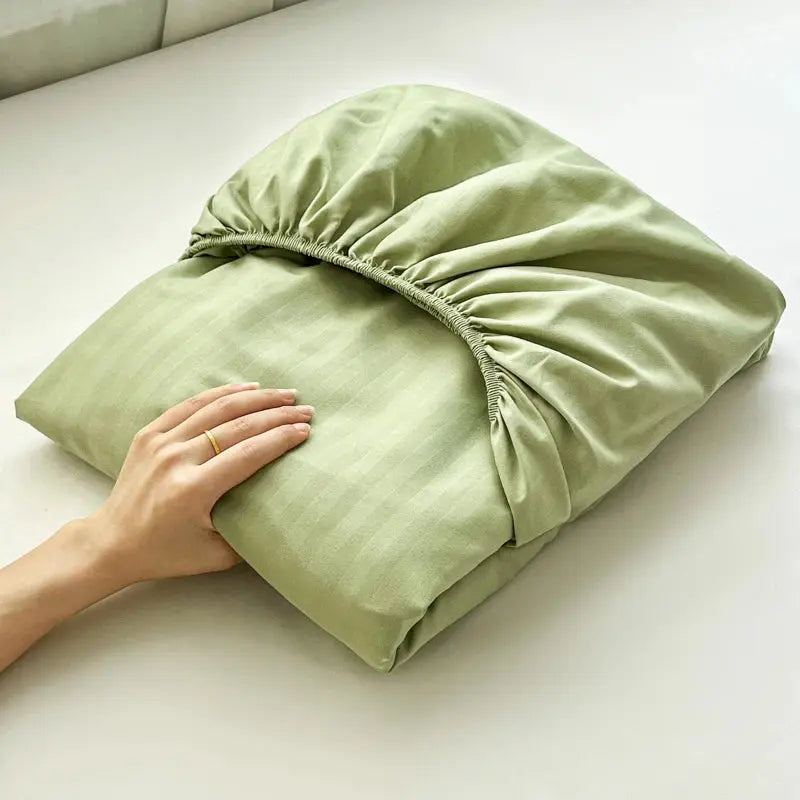 Velmesta Smooth Striped Embossed Fitted Sheet
