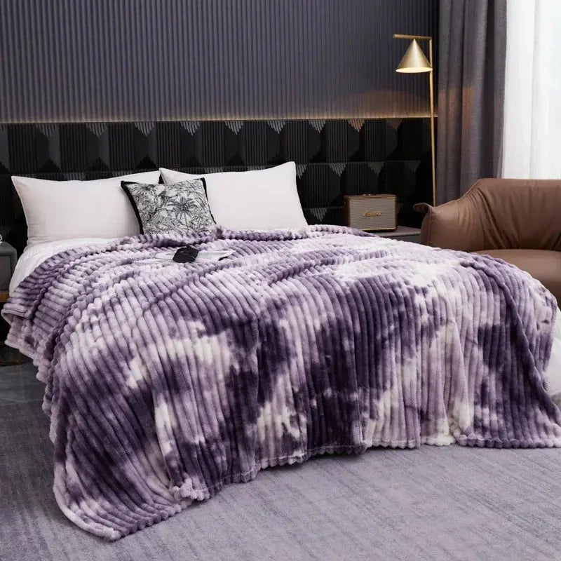 Velmesta Tie-Dye Flannel Fleece Blanket view 3