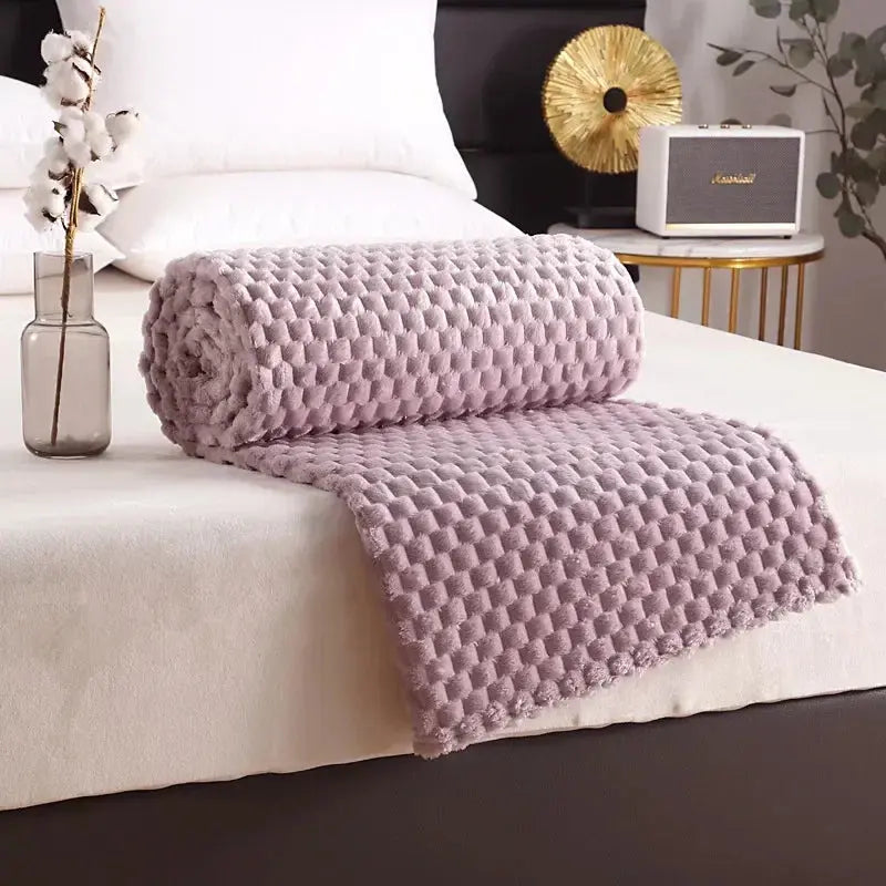 Velmesta 3D Cloud Jacquard Fleece Blanket view 14