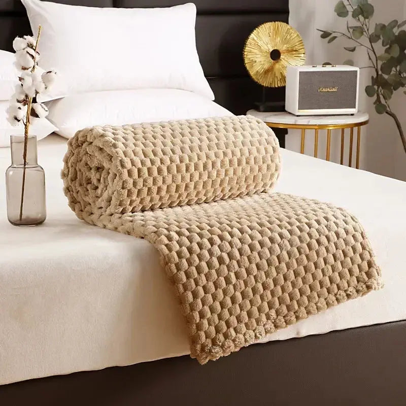 Velmesta 3D Cloud Jacquard Fleece Blanket view 9