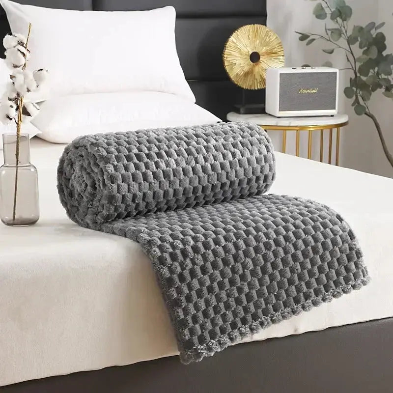 Velmesta 3D Cloud Jacquard Fleece Blanket view 10