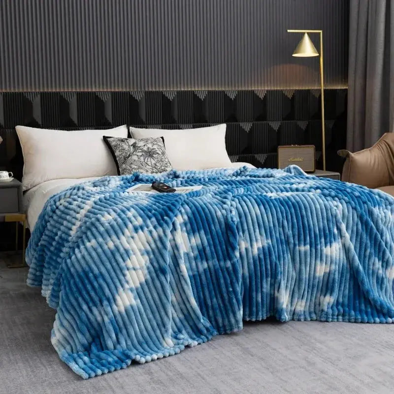 Velmesta Tie-Dye Flannel Fleece Blanket view 2