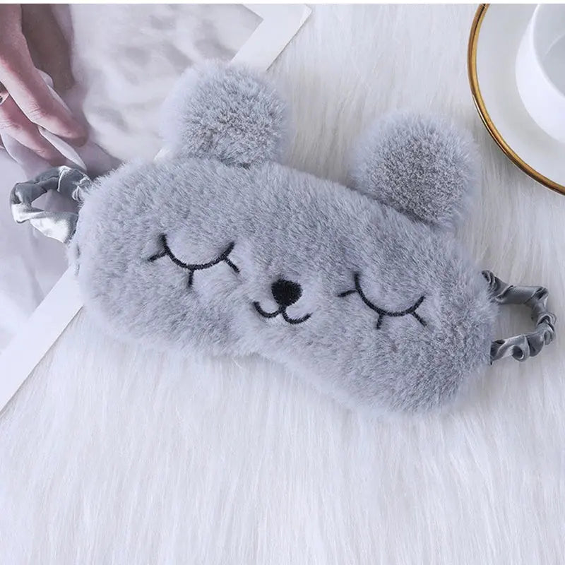 Velmesta Cuddly Rabbit Plush Sleep Mask view 3