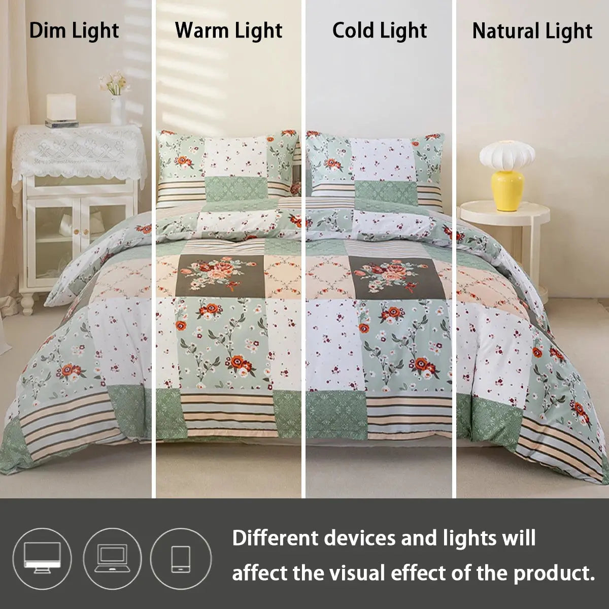 Velmesta Coordinated Floral Splice Duvet Set