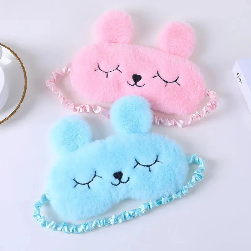 Velmesta Cuddly Rabbit Plush Sleep Mask view 1