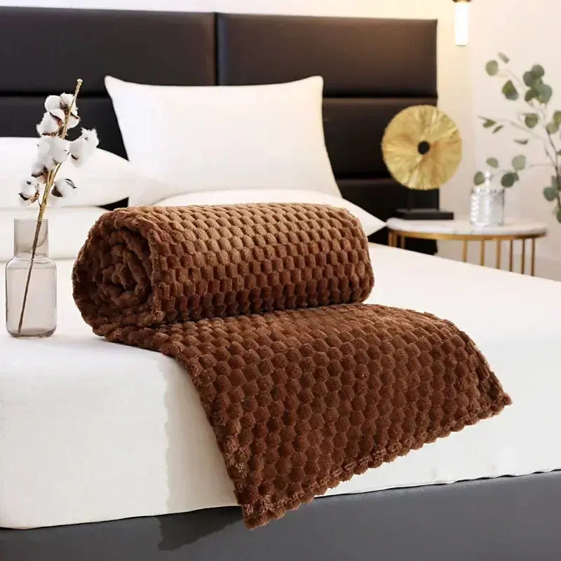 Velmesta 3D Cloud Jacquard Fleece Blanket view 13