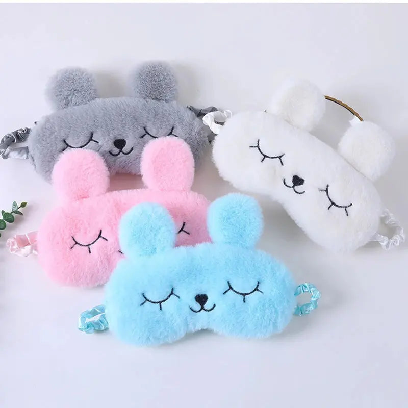 Velmesta Cuddly Rabbit Plush Sleep Mask view 2