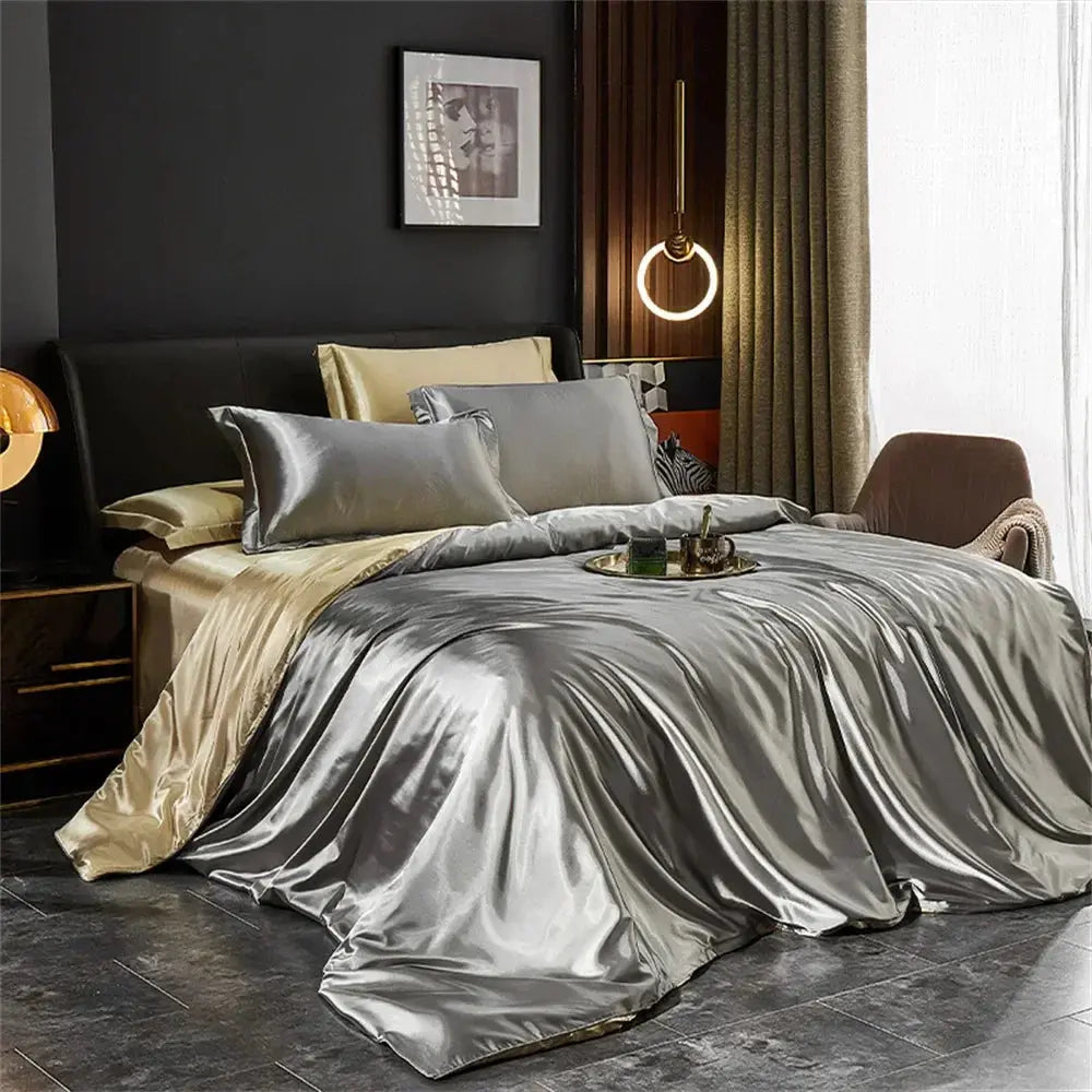 Velmesta Satin Silk Bedding Set