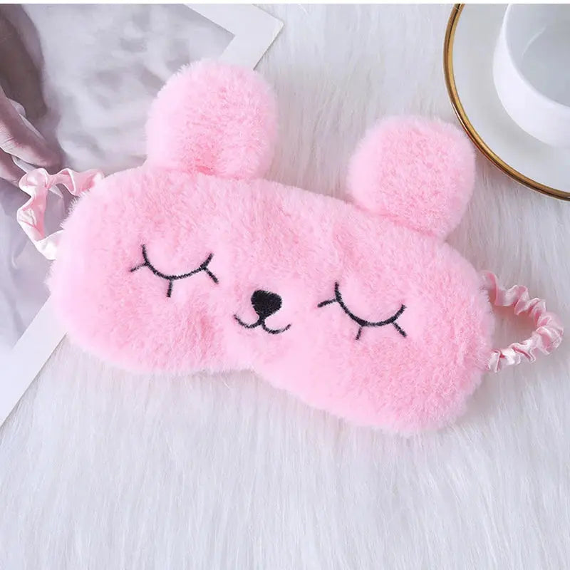 Velmesta Cuddly Rabbit Plush Sleep Mask view 5