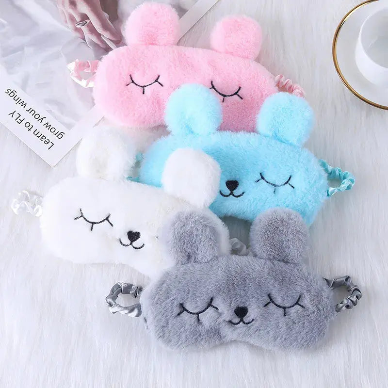 Velmesta Cuddly Rabbit Plush Sleep Mask