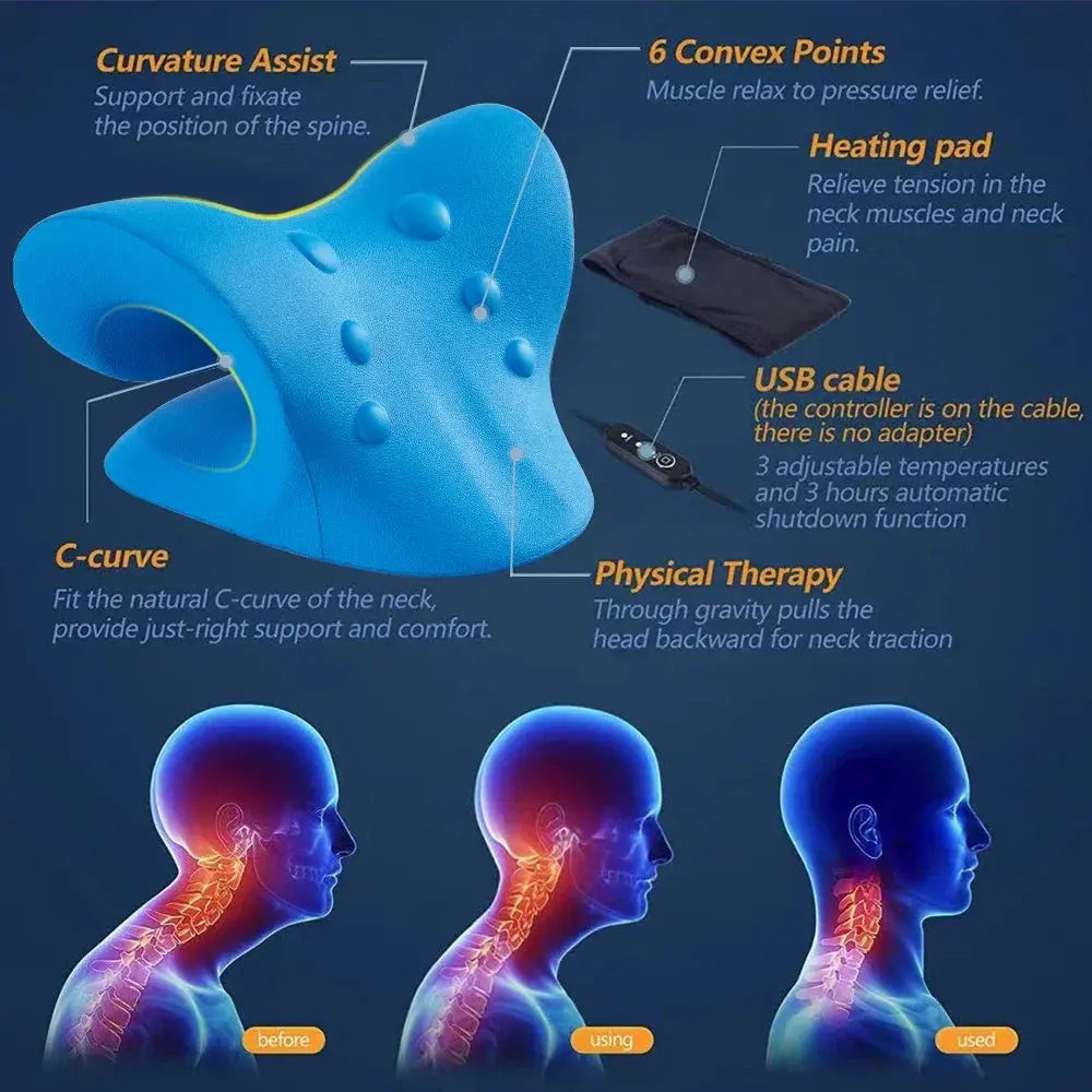 Velmesta Heated Neck Stretcher Pillow view 4