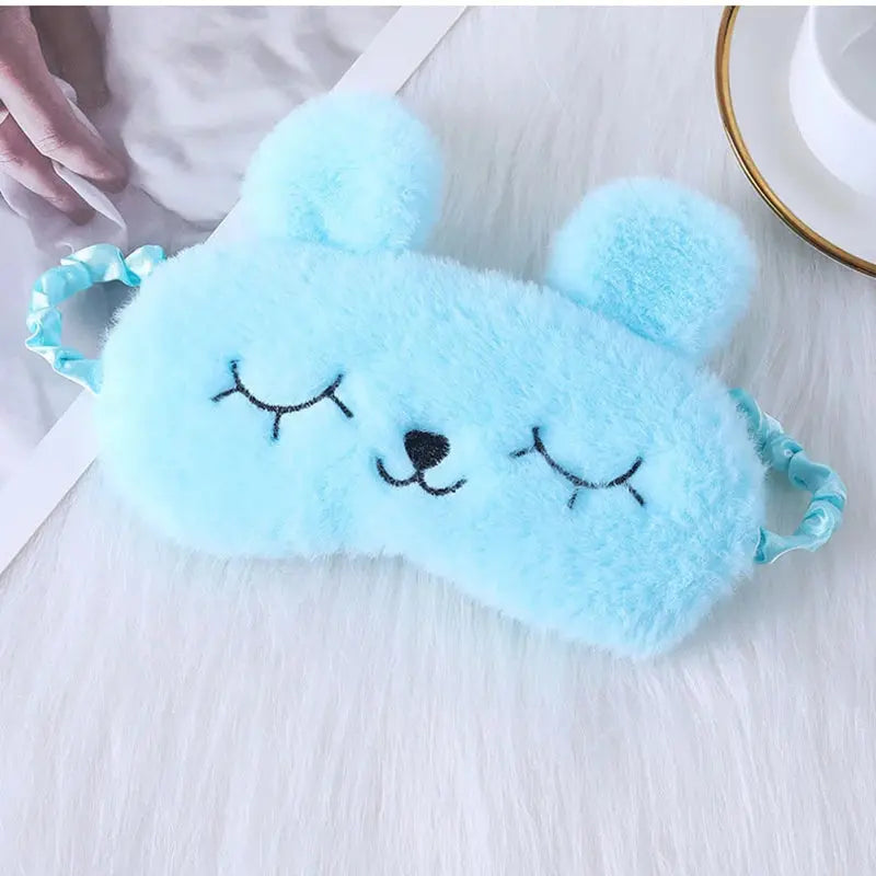 Velmesta Cuddly Rabbit Plush Sleep Mask view 4