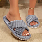 Velmesta Plush Winter Moon Slippers