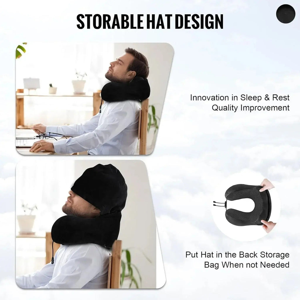 Velmesta Hooded U-Shaped Travel Pillow