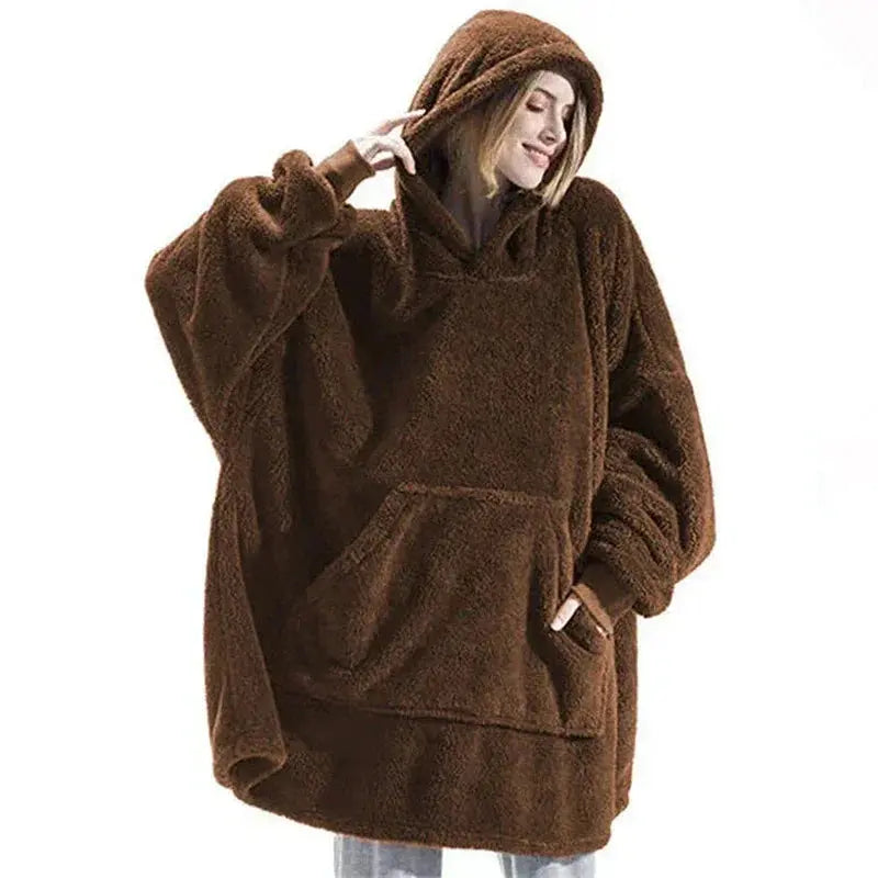 Velmesta Oversized Double Fleece Blanket Hoodie view 17