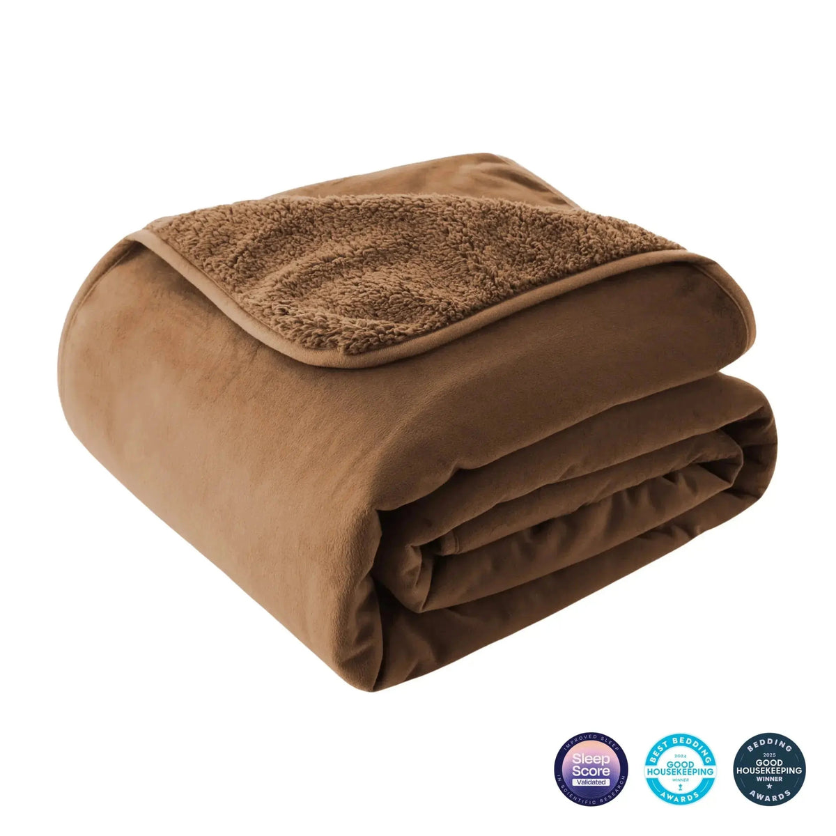 Velmesta Reversible Sherpa and Flannel Blanket view 11