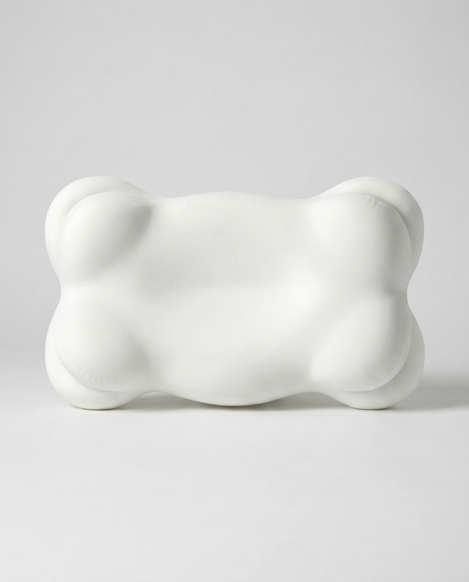 Velmesta Cloud Alignment Pillow on plain background