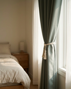 Velmesta Self-Adhesive Blackout Curtain hung over a window