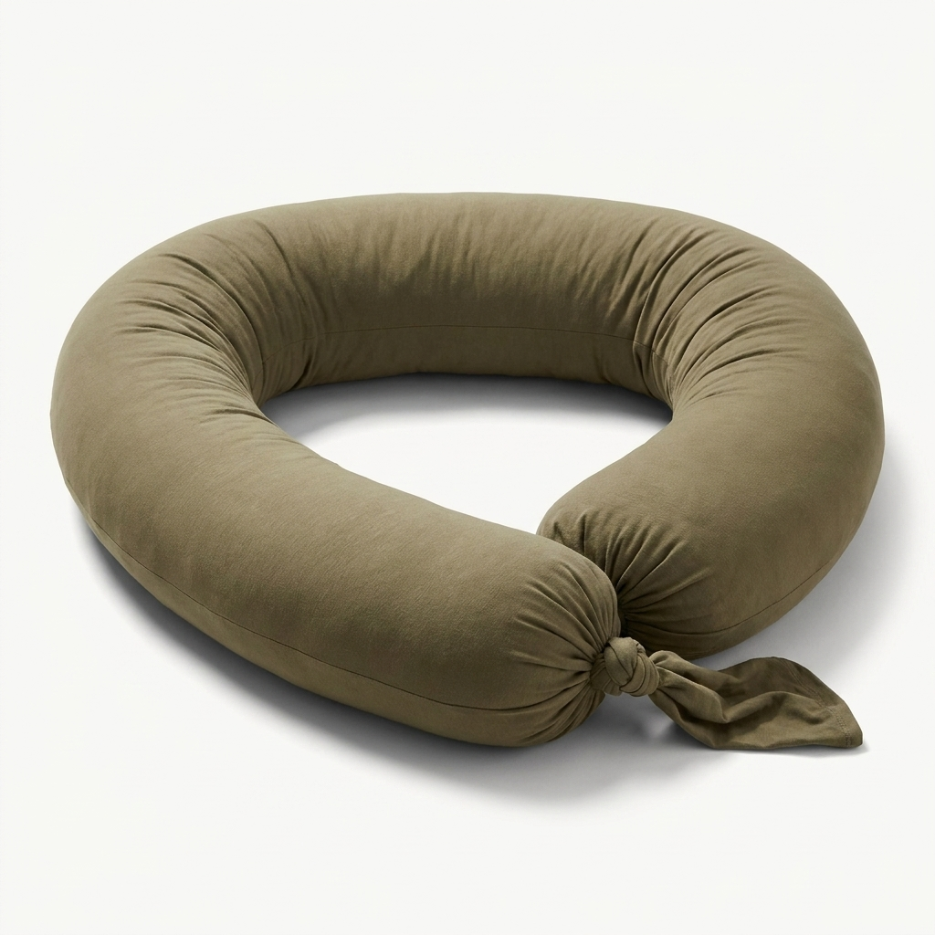 Velmesta Adjustable Body Pillow curved into a C shape