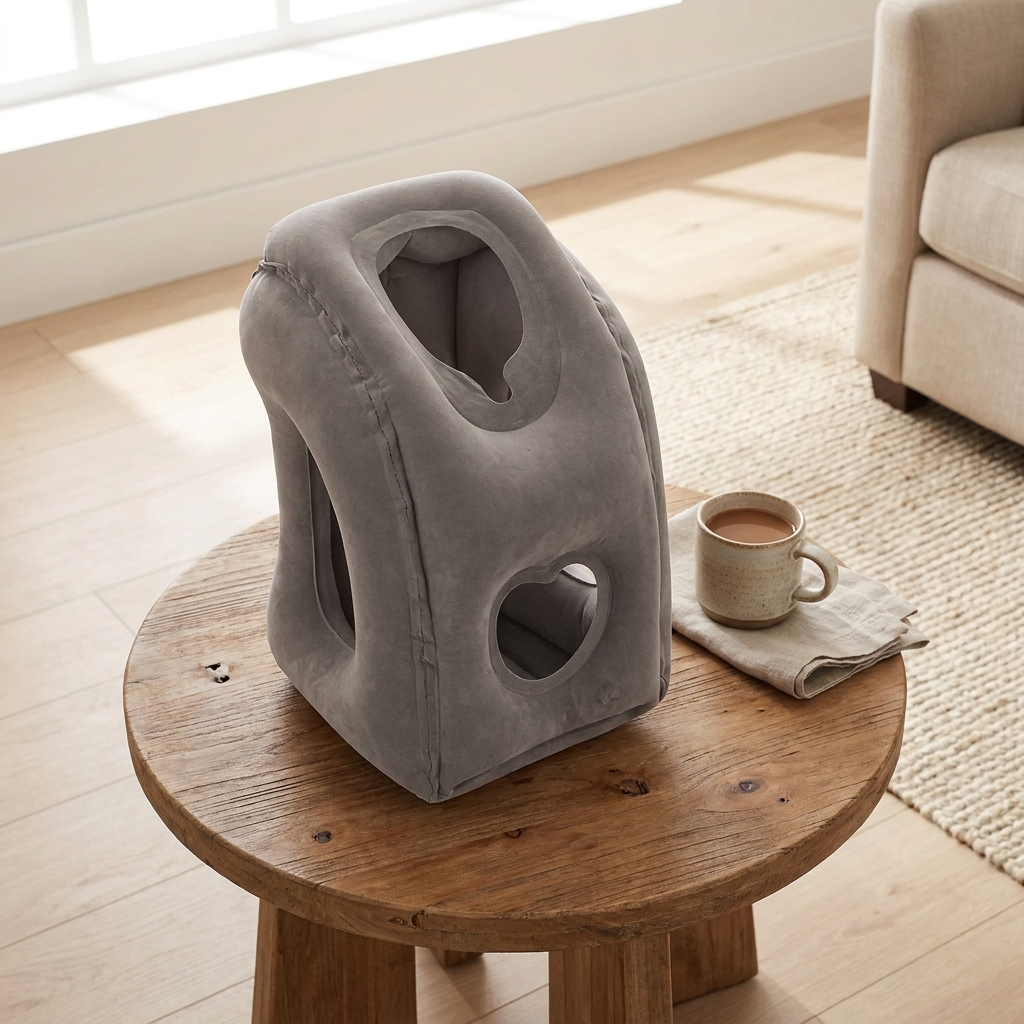 Velmesta Inflatable Travel Headrest - overhead tabletop banner
