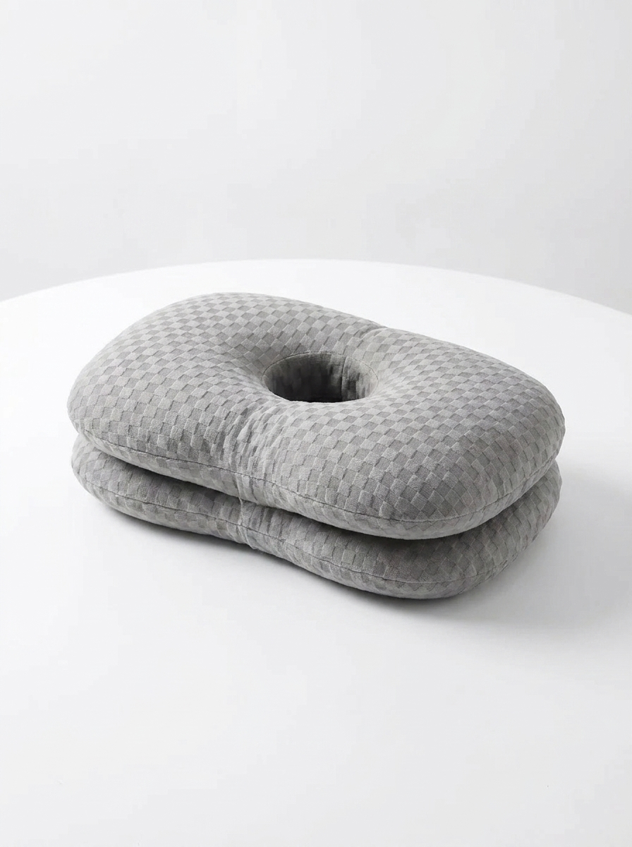 Velmesta Curved Ear Support Pillow - Sits neatly on top of any pillow