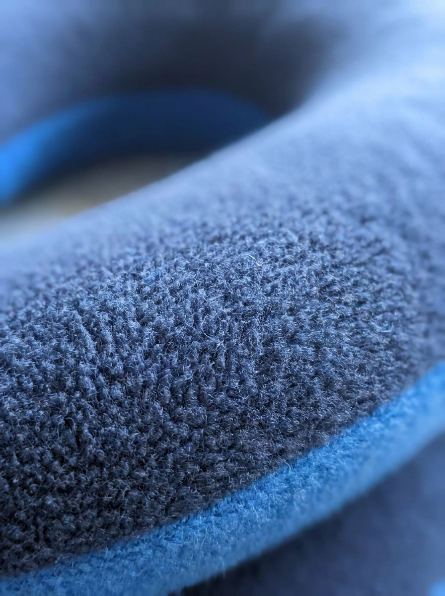 Velmesta Double-Support Travel Neck Pillow - Microfleece meets microsuede