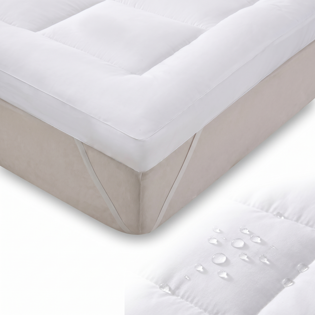 Velmesta Quilted Waterproof Mattress Pad