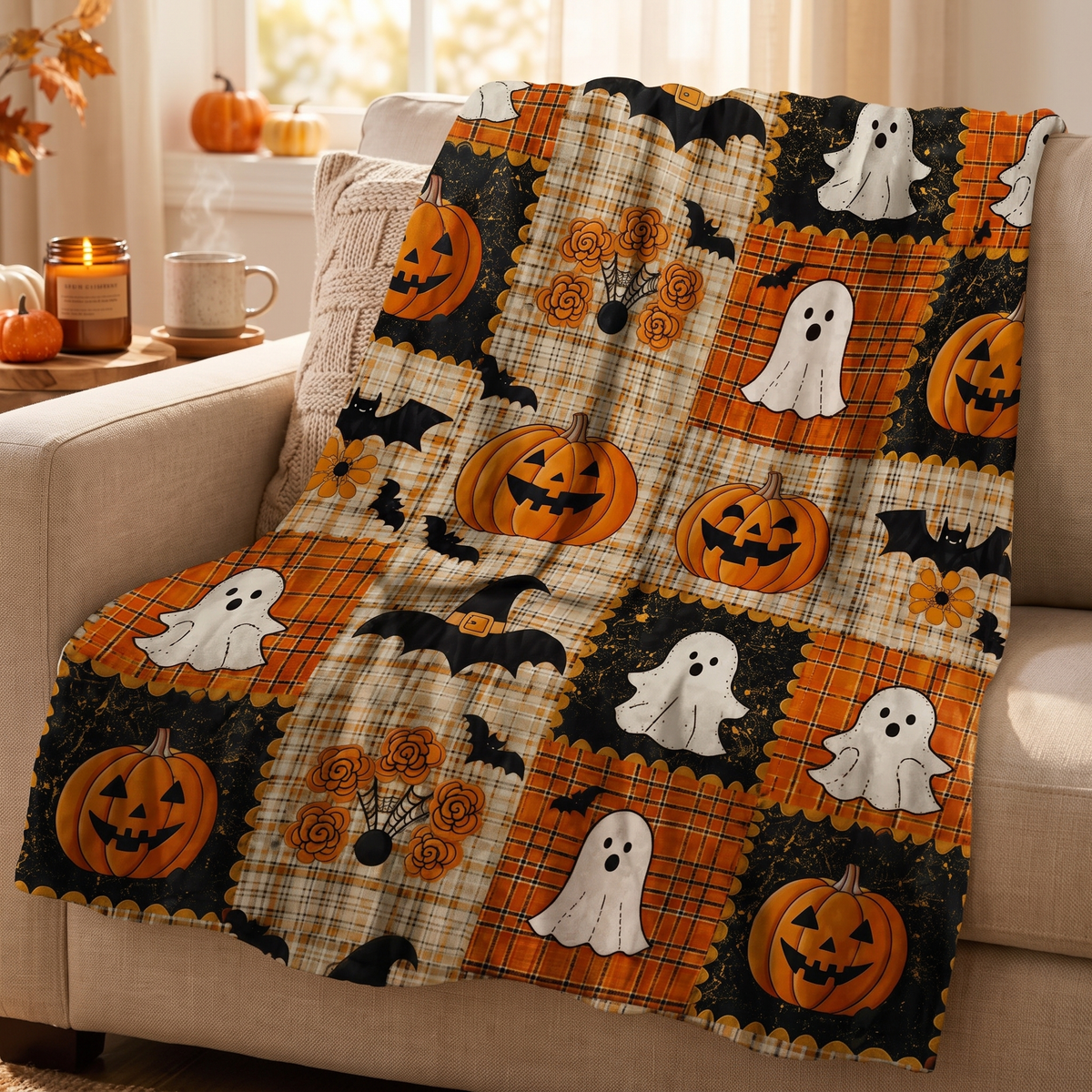Velmesta Patchwork Throw Blanket
