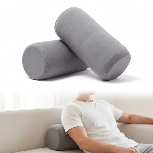 Velmesta Soft Roll Pillow Set for Neck and Back Support