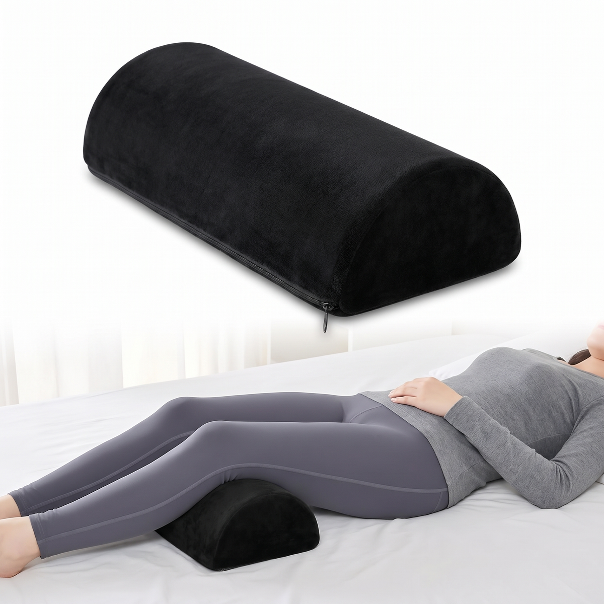 Firm Half Moon Bolster Pillow