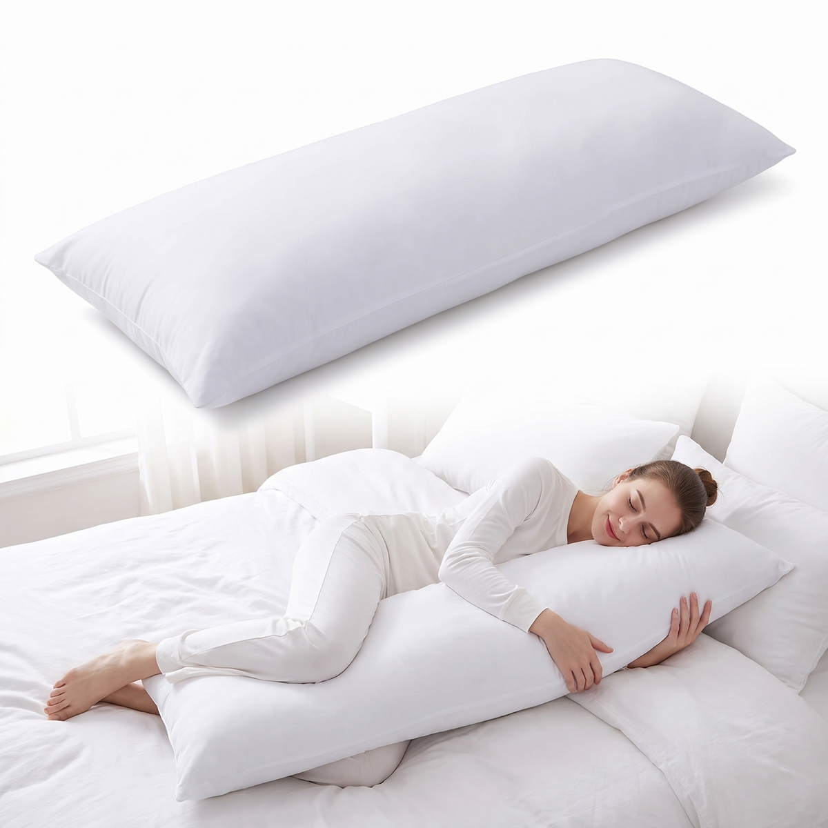 Breathable Body Pillow for Full-Body Comfort