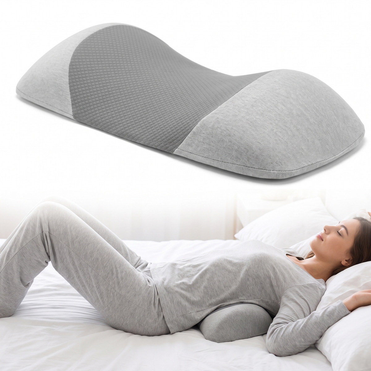 Contoured Memory Foam Lumbar Cushion