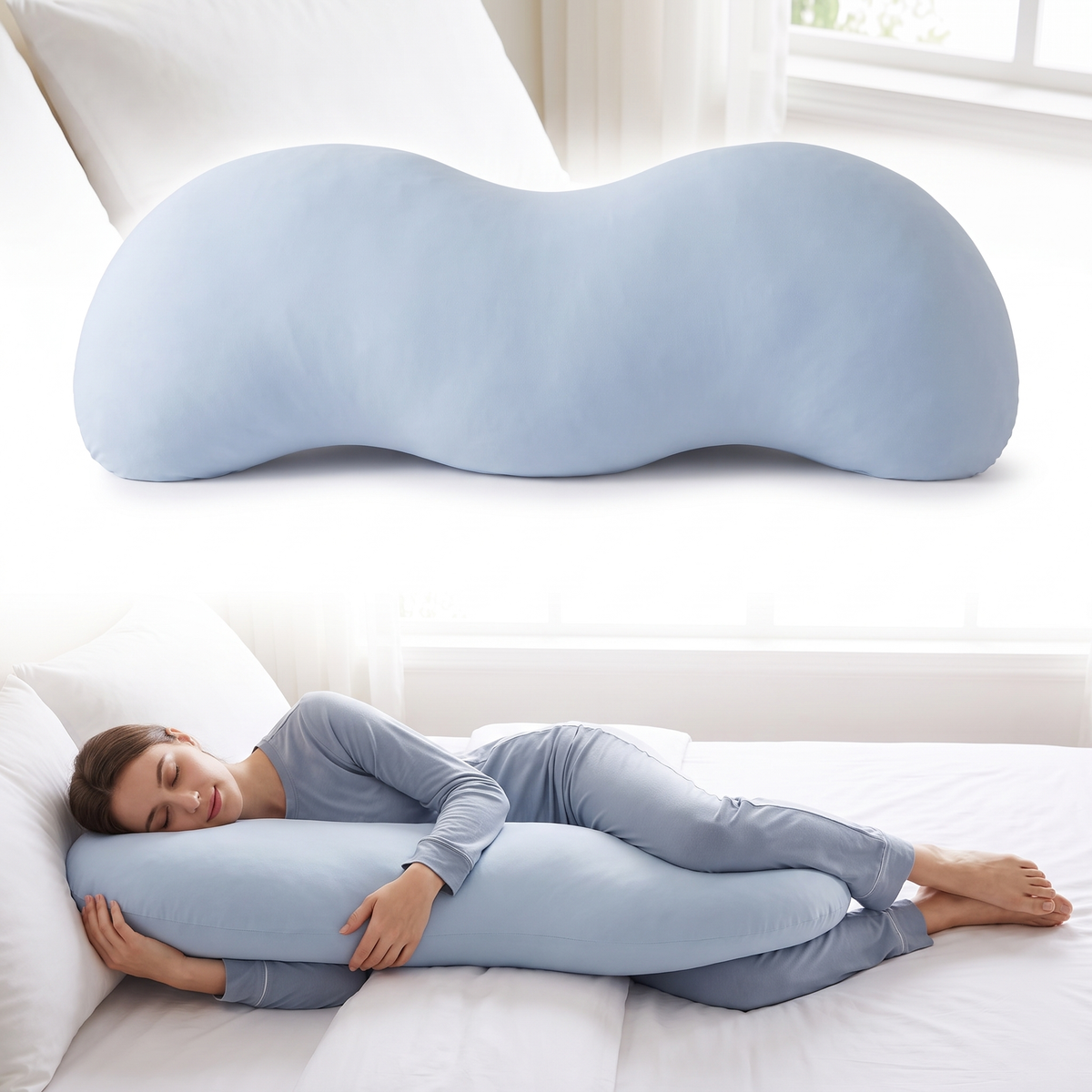 Ergonomic Wave Support Pillow