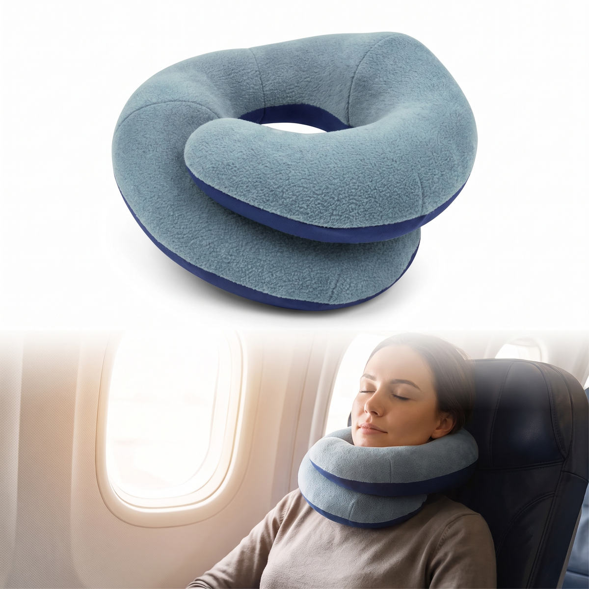 Double-Support Travel Neck Pillow