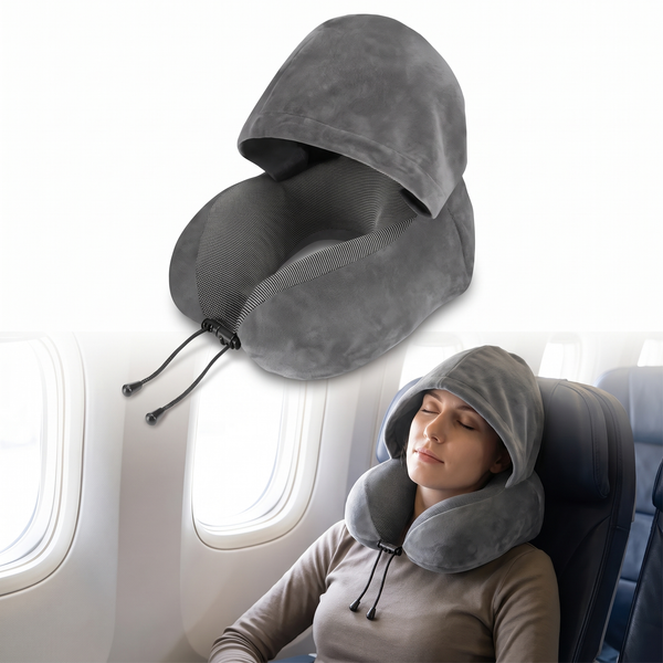 Velmesta Hooded U-Shaped Travel Pillow