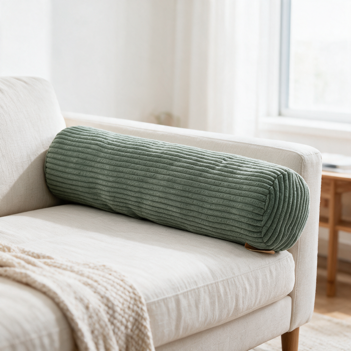 Supportive Knit Bolster Cushion