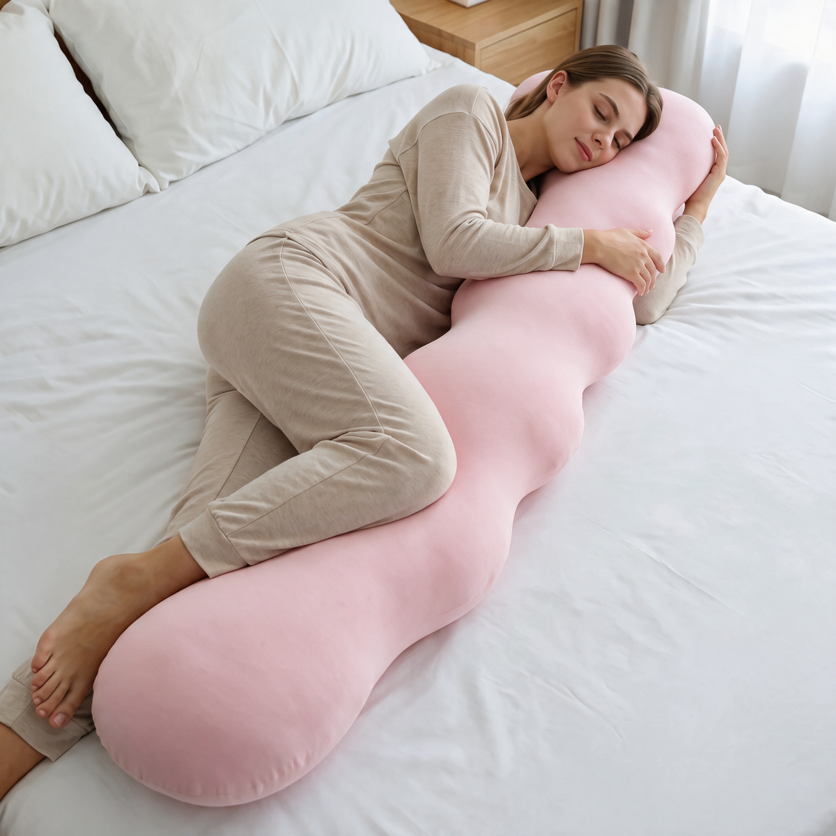 Velmesta Dino Full Body Pillow - Pink