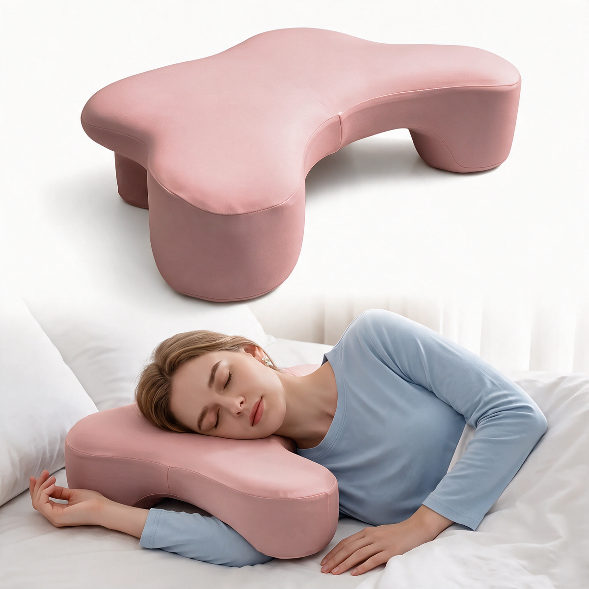 Velmesta Upright Arm Support Pillow - Pink