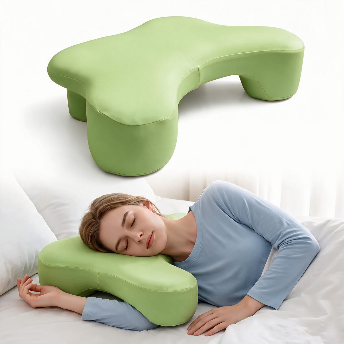 Velmesta Upright Arm Support Pillow - Green